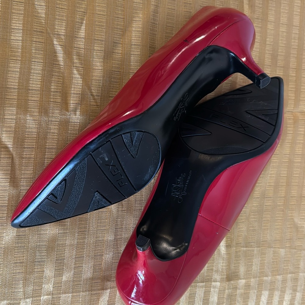 Women's red short heel 2” shoe